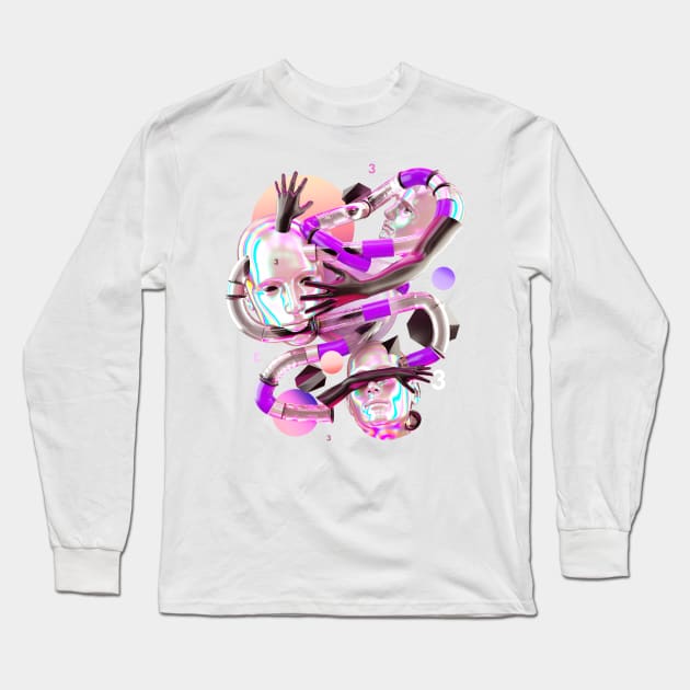 Distorted Long Sleeve T-Shirt by Klarens